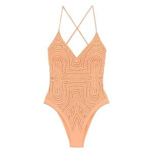 Pin Up Women Solid Color One-Piece Swimsuit With Rhinestones